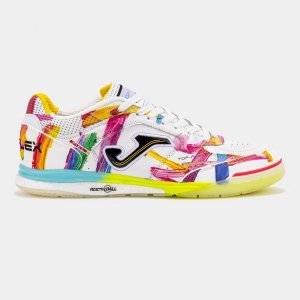 SCARPE FUTSAL JOMA TOP FLEX REBOUND 2676 WHITE INDOOR