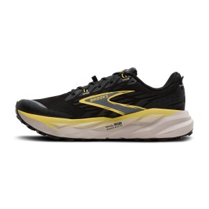 BROOKS CASCADIA 19 MEN'S - 017 BLACK/YELLOW/CHATEAU - 110457 1D 017