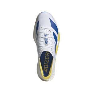 ADIDAS ADIZERO ADIOS PRO 4 MEN - White / Blue / Yellow - KI9388
