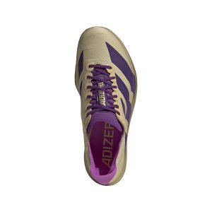 ADIDAS ADIZERO ADIOS PRO 4 MEN - Sand / Rich Purple / Gold Metallic - JR7410